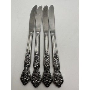 4 Dinner Knives VERSAILLES by MSI Stainless Japan LIGHT USE 9" Flatware Cutlery